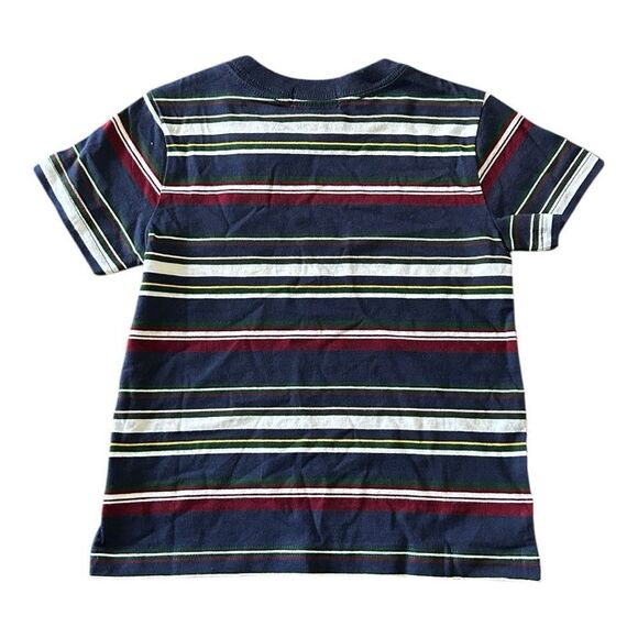 Polo Ralph Lauren Men's French Navy Stripe Custom Slim Fit Crew-Neck T-Shirt - Picture 2 of 5